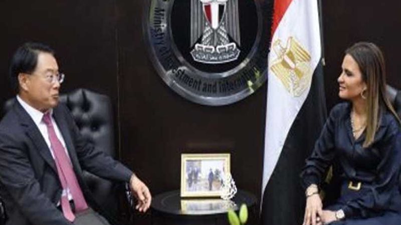 وزيرة الاستثمار تبحث