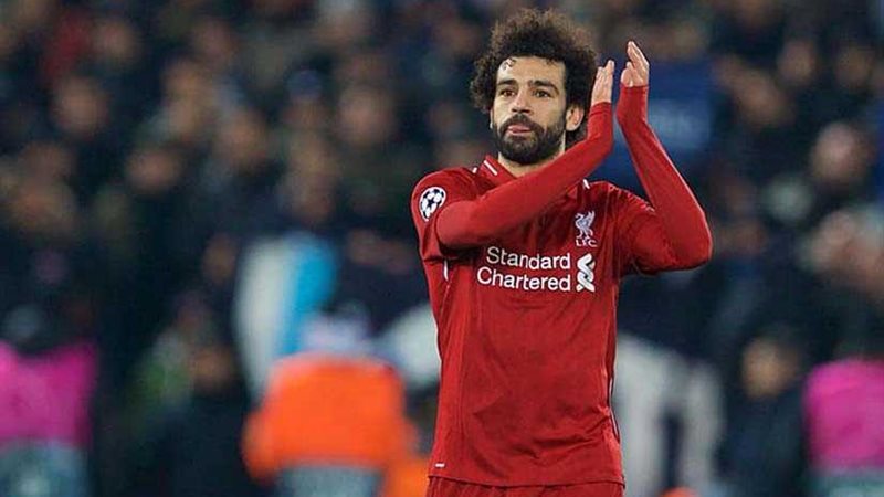 محمد صلاح يحتفل بالتأهل