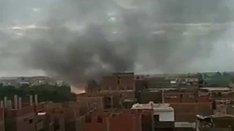 حريق هائل بأحد عقارات