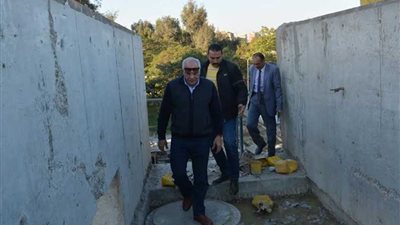 محافظ الجيزة يوجه بسرعة الانتهاء من مشروع محطة مياه جزيرة الدهب