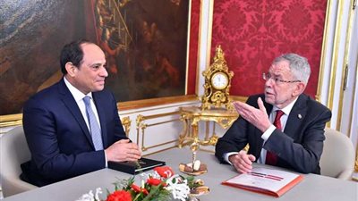 الرئيس السيسي:الاستثمارات النمساوية لديها فرصة كبيرة للتواجد فى السوق المصرية