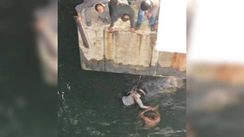 بالصور .. سقوط فتاة