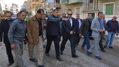 بدء رصف شارع ابن الفارض وعلي مبارك حتى شارع سليمان في طنطا