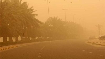 عواصف ترابية تضرب الوادي الجديد وتؤدي لانخفاض مستوى الرؤية
