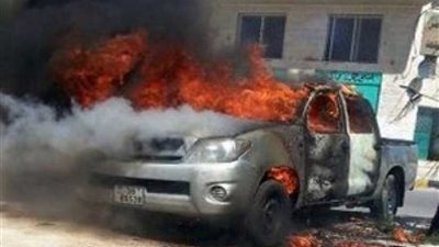 الميراث وراء احتراق سيارة برمل الإسكندرية