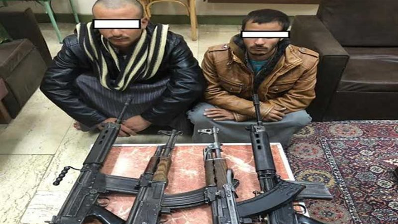 ضبط 8 بنادق و375