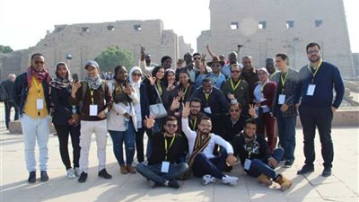 وزارة الرياضة تصطحب الشباب الإفريقي والعربي في جولة بالأقصر