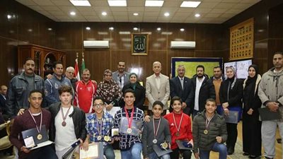 المنوفية تكرم الرياضيين الحاصلين على مراكز متقدمة في البطولات