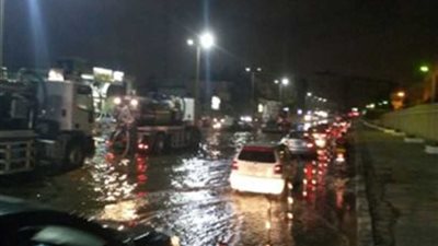 محافظة القاهرة:عودة الحركة المرورية بمنزل الدائري عقب شفط المياه