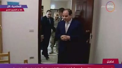 الرئيس السيسي يتفقد إحدى الوحدات السكنية بمشروع 