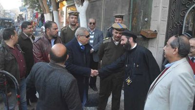 محافظ المنيا ومدير الأمن يتفقدان عددا من كنائس مركزي سمالوط ومطاي