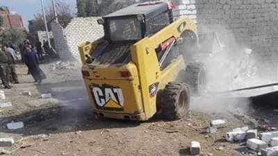 أشمون تتخلص من التعديات على الأراضي الزراعية