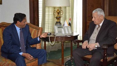 مكرم يبحث مع سفير موريتانيا أوجه التعاون الإعلامي بين البلدين