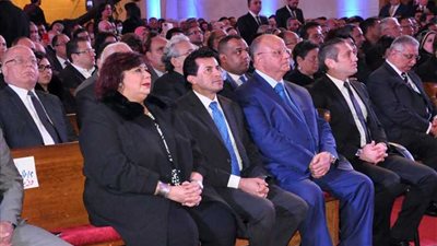 بالصور.. أشرف صبحي يحضر احتفال الكنيسة الإنجيلية بعيد الميلاد المجيد