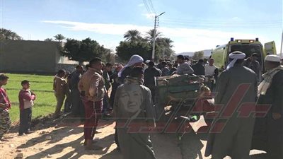 بالأسماء.. إصابة 3 في تصادم توك توك بكارو بالغنايم..صور