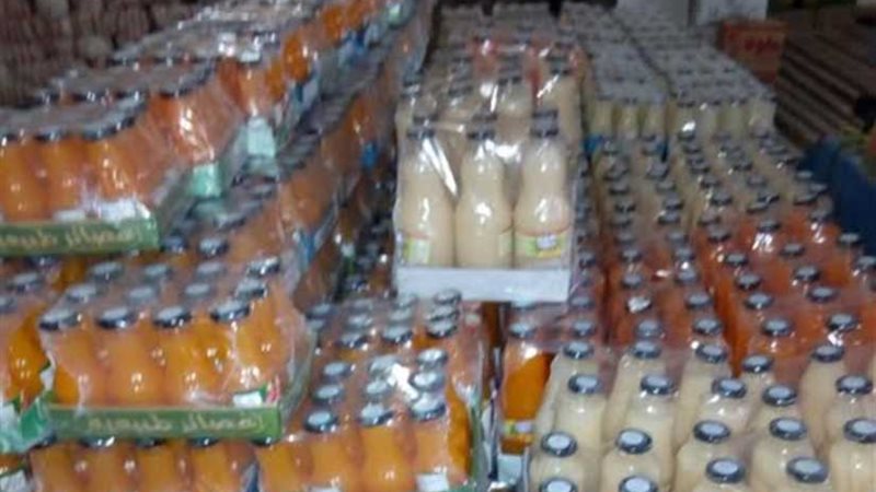 ضبط 5262 زجاجة عصير