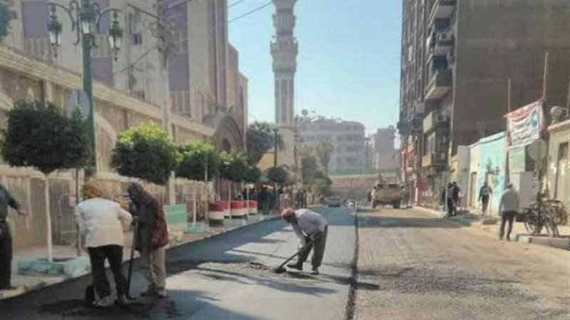 رصف شارع النميس بحي