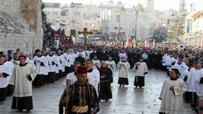 الطوائف المسيحية الشرقية بفلسطين تبدأ احتفالات أعياد الميلاد في بيت لحم