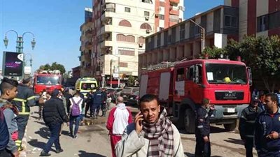 السيطرة على حريق شب بجمعية الشابات المسلمات بأسيوط.. 