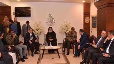 محافظ أسيوط يشهد احتفالية عيد الميلاد ببيت القديسة مريم بدير العذراء.. (صور)