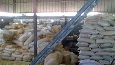 ضبط طن أعلاف مجهولة المصدر بأجا