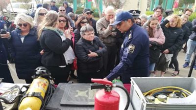 وفد الشرطة الأسترالية يزور الحماية المدنية