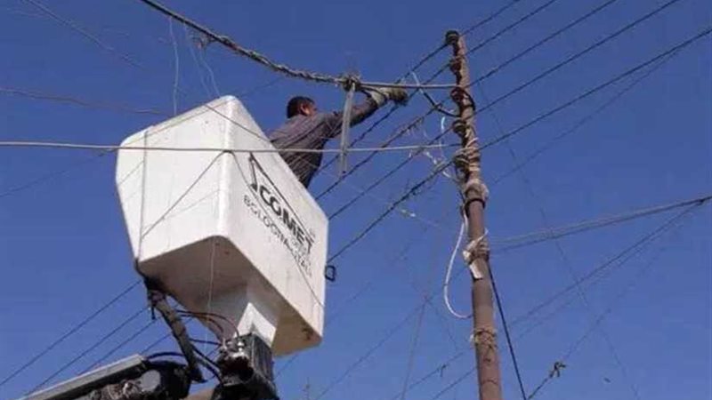 رياح شديدة تقطع التيار