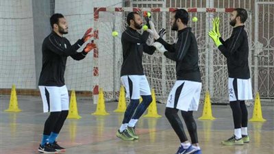 كواليس مران الزمالك في الصالة المغطاة (صور)