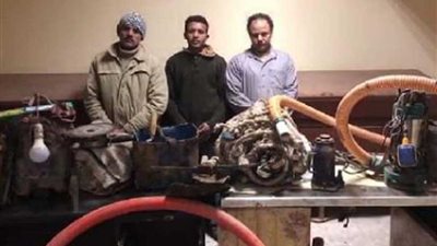 ضبط ثلاثة أشخاص بصفط تراب بالمحلة لقيامهم بالتنقيب عن الآثار