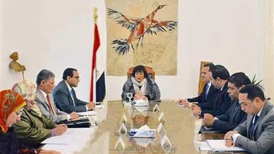 وزيرة الثقافة ورئيس التنظيم والإدارة بحثا سبل تحديث وتطوير الهياكل التنظيمية للمؤسسات الثقافية