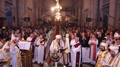 البابا تواضروس يترأس صلوات قداس عيد الغطاس بالإسكندرية