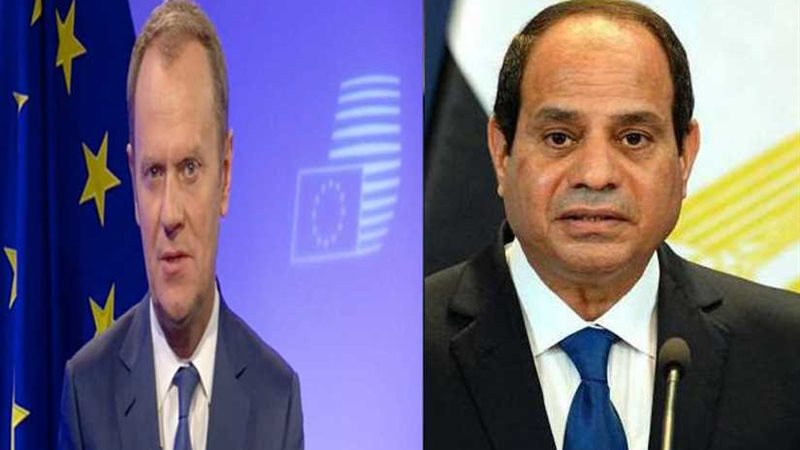 السيسي وتوسك يبحثان