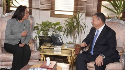 محافظ بني سويف يستقبل الدكتورة مايا مرسي رئيسة المجلس القومي للمرأة