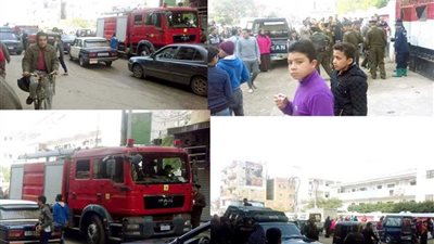 حريق في لجنة امتحانات الإعدادية بمدرسة يثير الذعر في طنطا