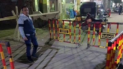 هبوط أرضي بسوق اللبن في المحلة بعمق 15 مترًا (صور)