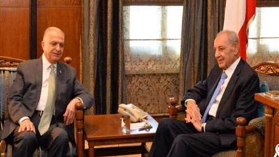 رئيس النواب اللبناني يبحث مع وزير خارجية العراق العلاقات الثنائية