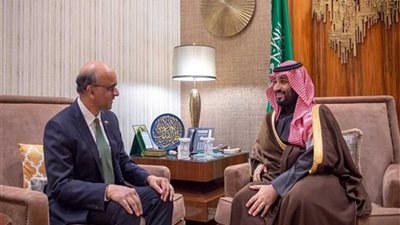 ولي العهد السعودي يبحث مع 