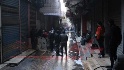 شاهد..آثار حريق الراعى الصالح وجهود السيطرة عليه