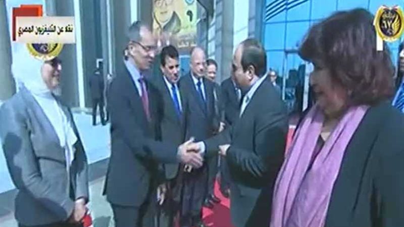 وصول السيسي لافتتاح