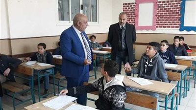 حجازي والفولي يطمئنان علي امتحانات الاعدادية