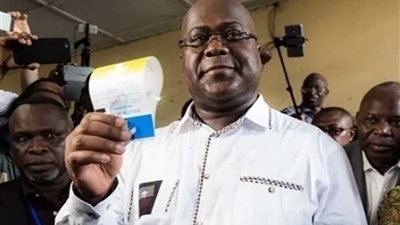 فيلكس تشيسيكيدي يؤدي اليمين الدستورية رئيسًا جديدًا للكونغو