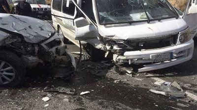 إصابة ١٧ شخصاً في حادثي مرور بالطريقين الزراعي والصحراوي الشرقي بالمنيا
