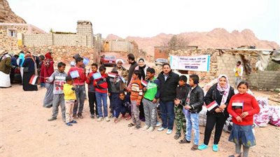 أكبر قافلة مساعدات لدعم أهالي سانت كاترين