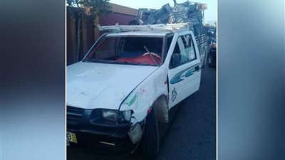 إصابة سائق في حادث انفجار عجلة سيارة بالطريق الزراعي في طوخ