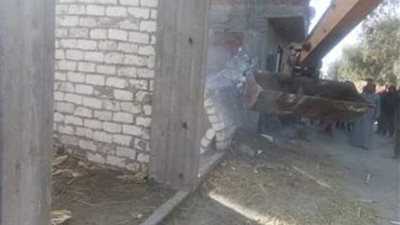 حملة مكبرة لإزالة التعديات على الأراضي الزراعية بالبحيرة