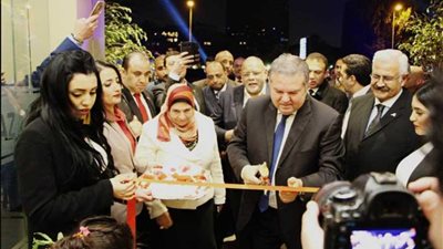 وزير قطاع الأعمال يفتتح فندق شهرزاد بعد تطويره 