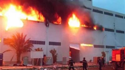ارتفاع عدد المصابين بحريق مصنع ملابس كفر الدوار لـ35 شخصا
