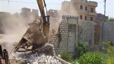 إزالة 133 حالة تعد على أملاك الدولة بالدقهلية