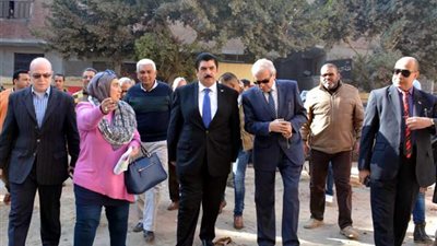 تدشين عدة مشروعات خدمية بالقناطر الخيرية