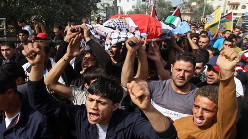 استشهاد شاب فلسطيني